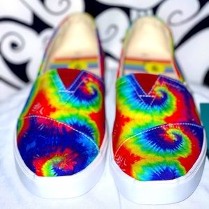 TOMS Multi Tie - Dye Slip On Shoes